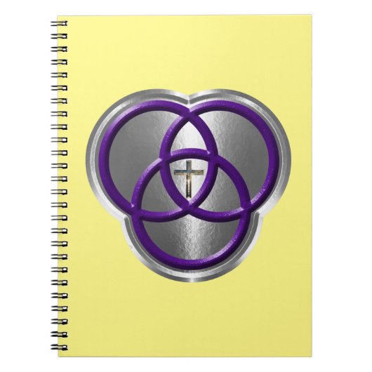 Mooie Christelijke driedecircentievers met kruis Notitieboek (Voorkant)