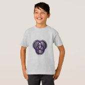 Mooie Christelijke driedecircentievers met kruis T-shirt (Voorkant volledig)