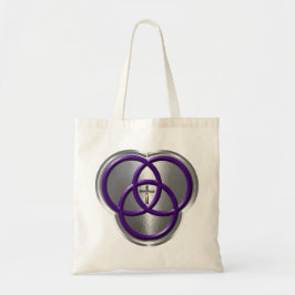 Mooie Christelijke driedecircentievers met kruis Tote Bag