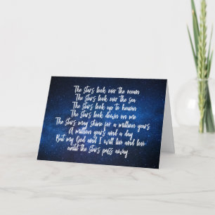 Mooie christelijke gebedsterren gedicht nachthemel kaart