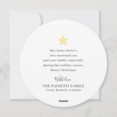 Mooie christelijke kerststal waterverf kerst feestdagenkaart (Achterkant)