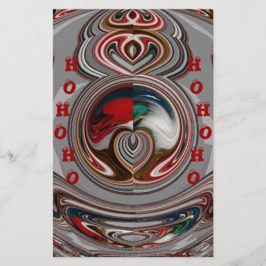 Mooie Christmas Hearts Vakantie Seizoen Kleuren Briefpapier (Voorkant)