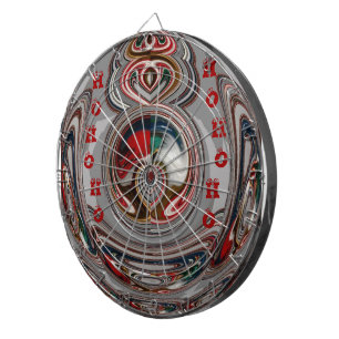 Mooie Christmas Hearts Vakantie Seizoen Kleuren Dartbord