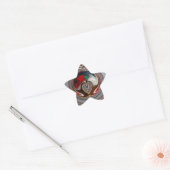 Mooie Christmas Hearts Vakantie Seizoen Kleuren Ster Sticker (Envelop)