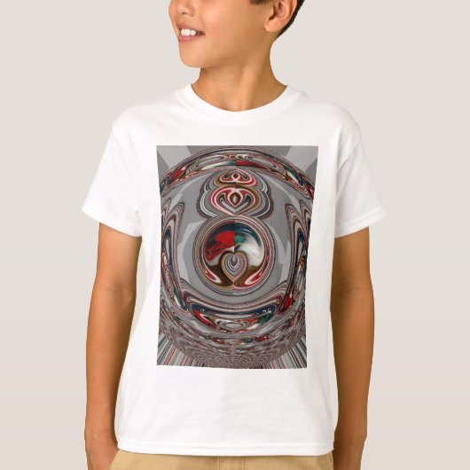 Mooie Christmas Hearts Vakantie Seizoen Kleuren T-shirt (Voorkant)