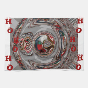 Mooie Christmas Hearts Vakantie Seizoen Kleuren Theedoek