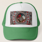 Mooie Christmas Hearts Vakantie Seizoen Kleuren Trucker Pet (Voorkant)