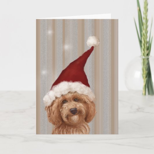 Mooie Christmast Gedetailleerde het Schilderen van Feestdagen Kaart (Voorkant)