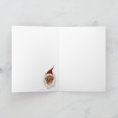 Mooie Christmast Gedetailleerde het Schilderen van Feestdagen Kaart (Binnen)