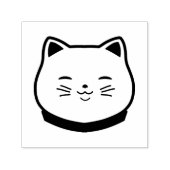 Mooie Chubby kat Zelfinktende Stempel (Design)