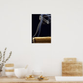 Mooie Cigar met rook Poster (Keuken)