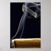 Mooie Cigar met rook Poster (Voorkant)