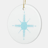 Mooie cirkelvormgeving met sneeuwvlokken keramisch ornament (Links)