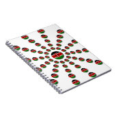 Mooie cirkelvormige Keniaanse vlag: een radiaal on Notitieboek (Rechterzijde)