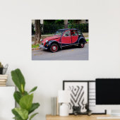 Mooie Citroen 2CV Charleston Poster (Thuiskantoor)