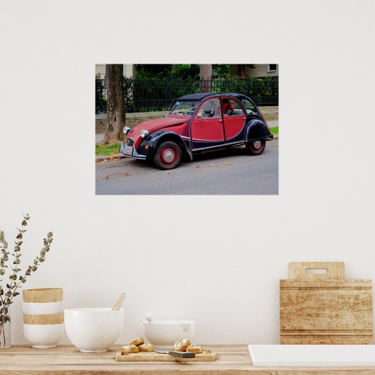 Mooie Citroen 2CV Charleston Poster (Keuken)