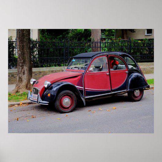 Mooie Citroen 2CV Charleston Poster (Voorkant)