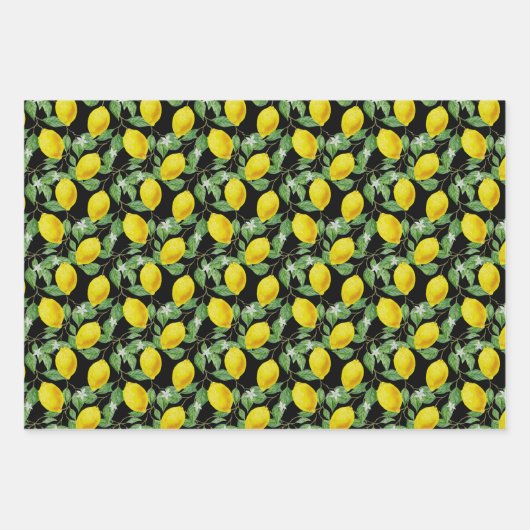 Mooie citroen verpakking papier vellen (Voorkant 3)