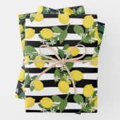 Mooie citroen verpakking papier vellen (In situ)