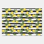 Mooie citroen verpakking papier vellen (Voorkant)