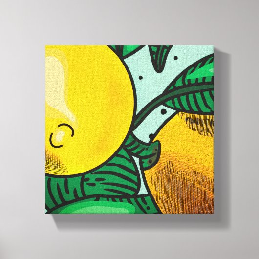 Mooie citroenen Canvasprint Canvas Afdruk (Voorkant)