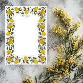 Mooie Citroenen CUSTOM Summer VRIJGEZELLENFEEST Bedankkaart