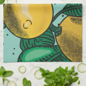 Mooie Citroenen Oven Mitt en Pot Houders Theedoek (Gevouwen)
