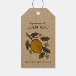 Mooie Citroenen Thuisgemaakte Lekkernijen Landelij Cadeaulabel