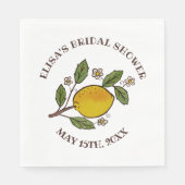 Mooie citroenen VRIJGEZELLENFEEST rustieke CUSTOM Servet (Voorkant)