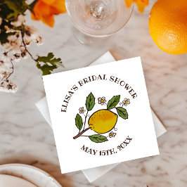 Mooie citroenen VRIJGEZELLENFEEST rustieke CUSTOM Servet