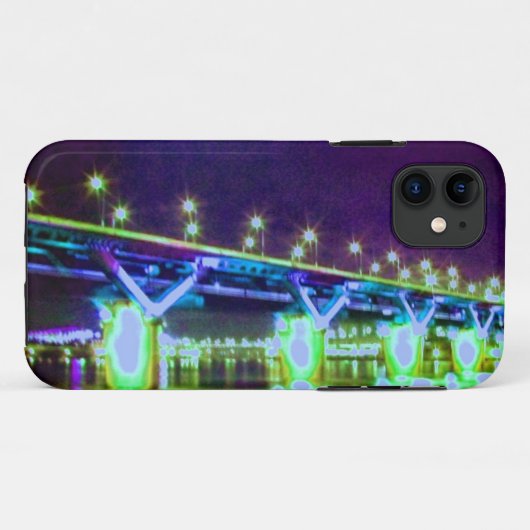 · · ♥☼Mooie City Nightscape iPhone 5 Hoesje (Achterkant (horizontaal))