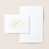 Mooie Classic Monogram Initialen Notecard Folie Kaarten (Display)