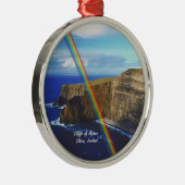 Mooie cliffs van het Moher Design #2 Metalen Ornament (Rechts)