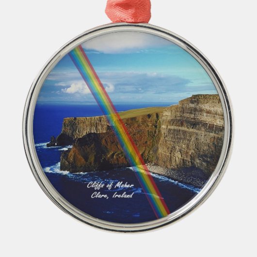Mooie cliffs van het Moher Design #2 Metalen Ornament (Voorkant)