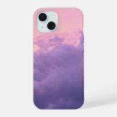 Mooie Cloud Telefoon Case (Roze/Paarse) iPhone 15 Case (Achterkant)