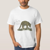 Mooie Clouded Leopard aquarellen T-shirt (Voorkant)