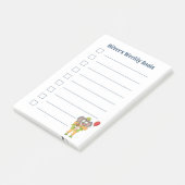 Mooie Clown Olifant Kid Doelen Post-It Notities Post-it® Notes (Schuin)