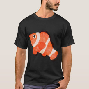 Mooie Clownvis Watercolor Illustratie T-shirt