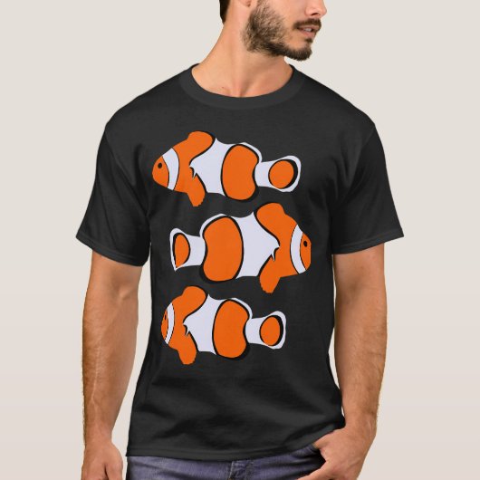 Mooie clownvispatroon t-shirt (Voorkant)