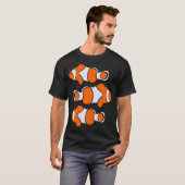 Mooie clownvispatroon t-shirt (Voorkant volledig)