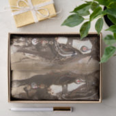 Mooie Clydesdale Paarden Ploegen - Teamwerk Tissuepapier (Geschenk)