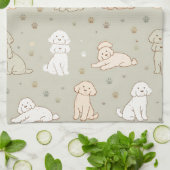 Mooie Cockapoo keukenhanddoek cadeau voor hondenli (Gevouwen)
