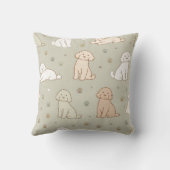 Mooie Cockapoo Patroon Kussen | Hond Liefhebber Ku (Achterkant)