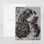 mooie cocker spaniel briefkaart (Voorkant / Achterkant)