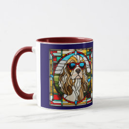 Mooie Cocker Spaniel Glas-in-lood Koffiemok Mok