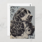 mooie cockerspaniel briefkaart (Voorkant / Achterkant)