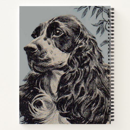 mooie cockerspaniel notitieboek (Achterkant)