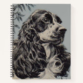 mooie cockerspaniel notitieboek (Voorkant)