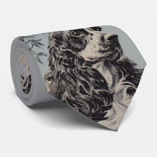 mooie cockerspaniel stropdas