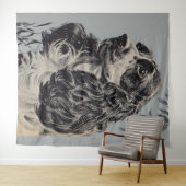 mooie cockerspaniel wandkleed (In Situ (horizontaal))